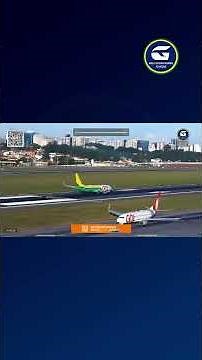 Green, yellow and blue in the skies – the GOL 737 representing Brazil taking off from CGH 🇧🇷✈️ #GOL