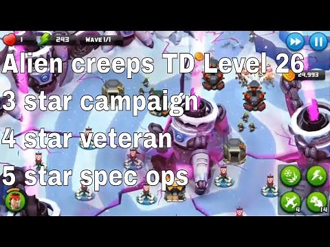 Alien Creeps TD Level 26 Without Any Extra Hero