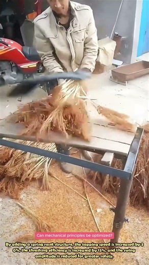 Creative tool for effortless threshing #practical #lifewisdom #creativeideas