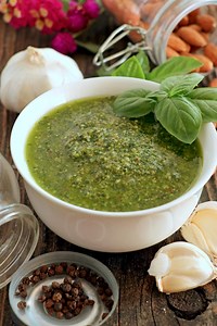 Simple Homemade Basil Pesto Sauce - Foxy Folksy