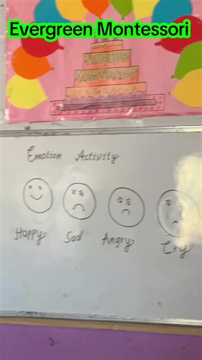 “Emoji expressions time! 😄😮😢😡 Class Nursery at Evergreen Montessori learning emotions through fun emoji activity — play, learn & express! 🎨💛” #EvergreenMontessori #ClassNursery #EmojiActivity #ExpressionLearning #FunLearning