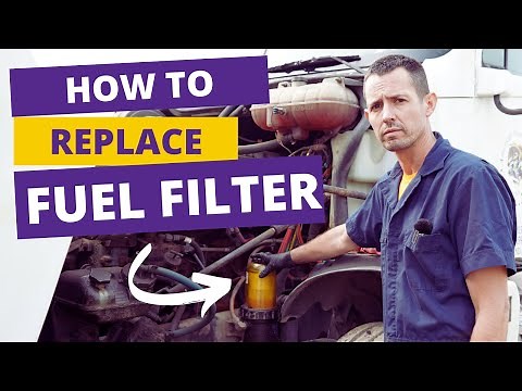 How to change out fuel filter/fuel water separator on semi trucks