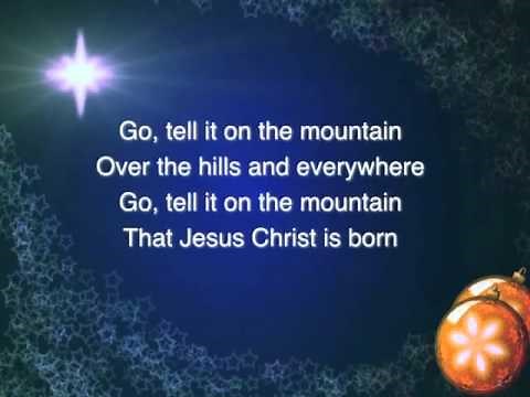 Go Tell it on the Mountain ~ Dolly Parton ~ lyric video