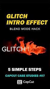 How to Create a Glitch Style Text Intro in 30 Seconds! | CapCut Tutorial
