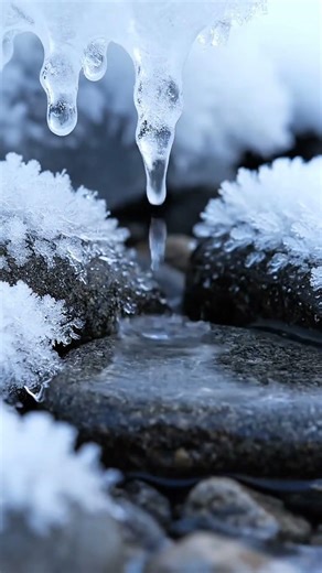 Cold Winter Rain ASMR ❄️ | Cozy & Calming Ambience