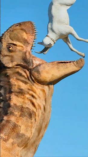Carnotaurus blew the goat away and swallowed it whole. #jurassicworld