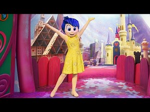 Joy from "Inside Out" Returns to EPCOT Imagination Pavilion for Distanced Character Meet & Greet