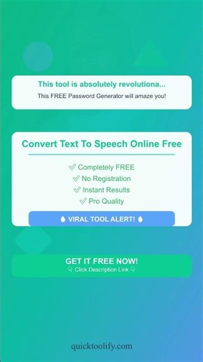 Convert Text to Speech in 1 Click – 100% Free
