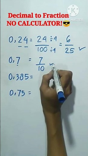 Decimal to Fraction Trick | Easy Math Hack for Students #shorts #maths