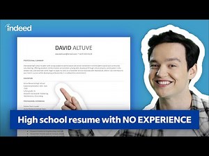 How to Create a High School Resume with No Experience (Canada) | Indeed