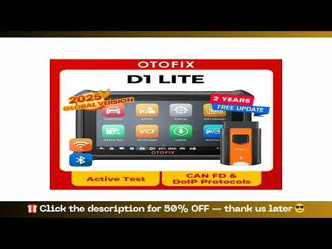 Review OTOFIX D1 LITE OBD2 Scanner Car Diagnostic Tool Bluetooth Wireless Bi-Directional Control OBD