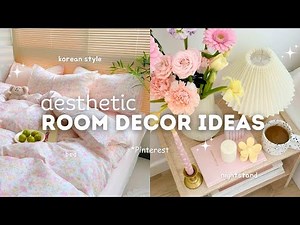 aesthetic room decor ideas 🌷 | pinterest & korean Inspired | room decorating ideas aesthetic