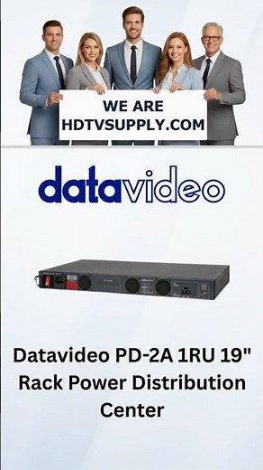 Datavideo PD-2A 1RU 19" Rack Power Distribution Center