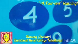 "Developing fine motor skills with number 4 tracing 🎨! Enhance hand-eye coordination, dexterity, and precision with this fun activity! ✍️ #FineMotorSkills #NumberTracing #ChildDevelopment #LearningThroughPlay 📚" | Divisional Model College, Faisalabad