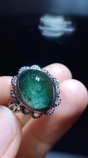 Pretty green phantom rings! A beauty for grounding, healing, and inner clarity. #CrystalRings #GreenPhantom #crystals