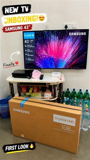 samsung crystal 4K vision ai tv review 🔥😍🧿#samsung #ytshorts #shorts