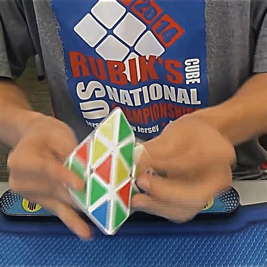 Drew brads Official Pyraminx world record average [2.56s] 2014 #rubikscube #viral #shorts