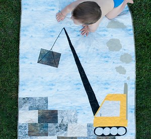Quilt Pattern Baby Boy Quilt: Construction Quilt Pattern Baby Quilt Pattern | Easy Quilt Pattern PDF | Modern Baby Boy Quilt for Boys - Etsy