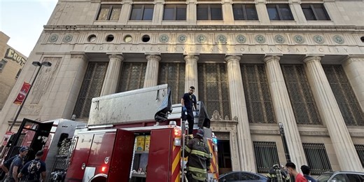 KCFD responds to fire at former Federal Reserve Bank, no injuries reported
