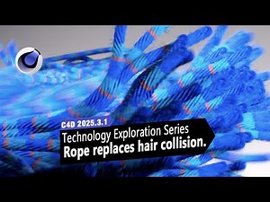 Technology Exploration series:C4D Rope replaces hair collision