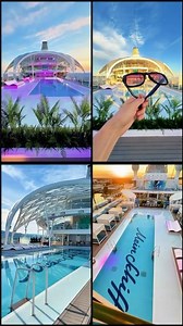 #MeinSchiffFlow 🌊 Poolglück. ☀️ Mittelmeer-Sonne. 💙 Urlaub pur. | #Kreuzfahrt #Pool