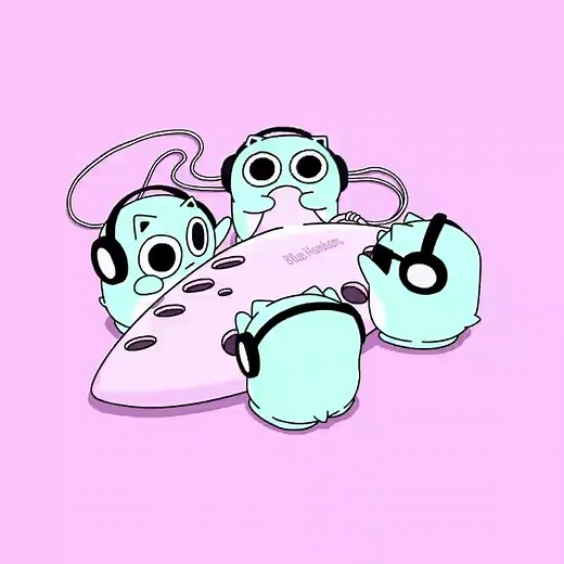 BLUE HAMHAM - Tiny musci composer #arimurataishi #bluehamham #cute #animation | Blue Hamham