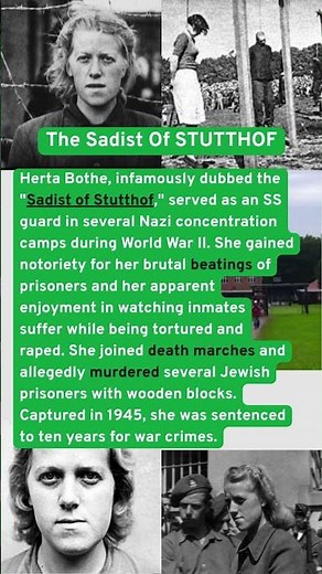 DARK History of The Sadist Of Stutthof #hitler #ww2 #facts #darkhistory #history #jewishhistory