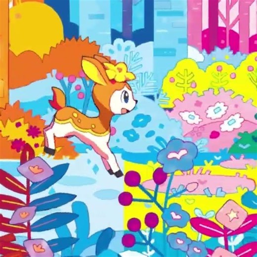 Animation Deerling, #pokemon #animation #pokemoncards