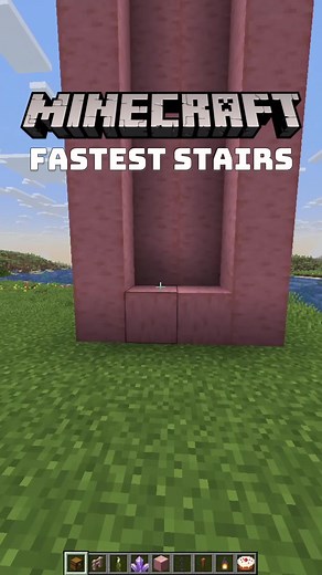 Fastest Stairs Design in Minecraft Tutorial