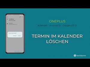 Termin im Kalender löschen - OnePlus [Android 12 - OxygenOS 12]