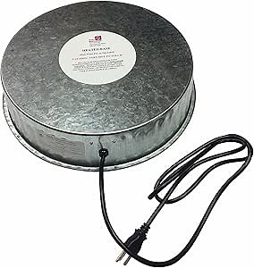 Chicken Water Heater, 110 Watt Chicken Waterer Heated Base 11 in for Metal Poultry Founts, Chicken Drinker Heater for Winter