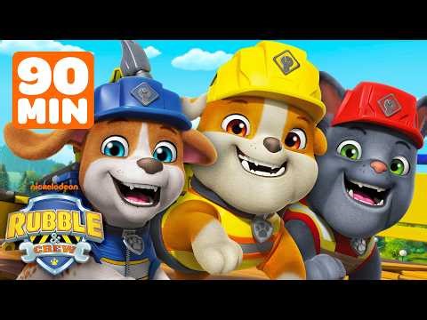 Rubble's Top Teamwork Moments! 🤝 | 90 Minutes | Rubble & Crew