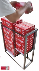 [Hot Item] Coke Dispenser Automatic Vending Machine Pop-up Elevating Rack with 2 Loading Platforms