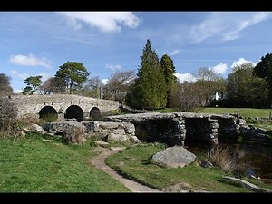 Postbridge medieval clapper bridge