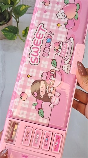 ​Cute Kawaii Anti Lock Pencil Box Meesho 🌸✨ #shorts #meesho #stationery #pencil #box #unboxing