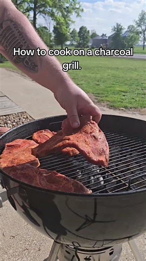 How to cook on a charcoal grill. #grilltime #webergrill #howto #bbq