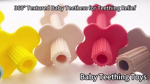 Baby Teething Straws, Silicone Tube Teethers for Babies 3+ Months, Shielded Hollow Infant Teether Sticks Toddlers Teething Relief Toys, Baby Chew Gifts 6 Pack (Rose Pink Lavender Mint Yellow Red)