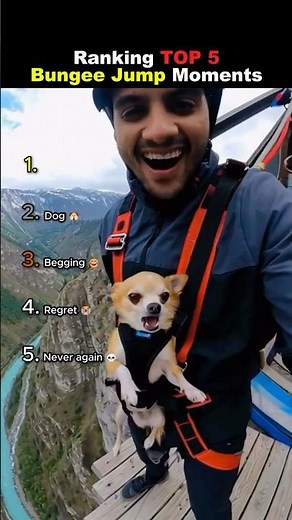 Ranking TOP 5 Bungee Jump Moments 😭😭 #usa