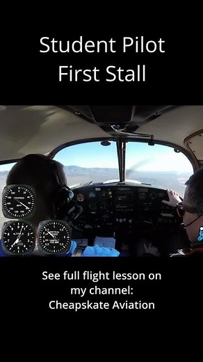 Student Pilot First Stall