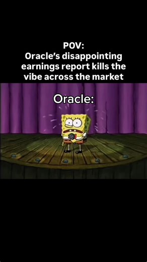 OnlyOptionsTrades | POV: Oracle’s disappointing earnings report kills the vibe across the stock market | Instagram