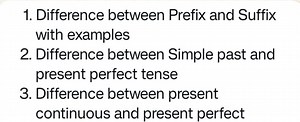 Difference between Prefix and Suffix with examplesDifference b... | Filo