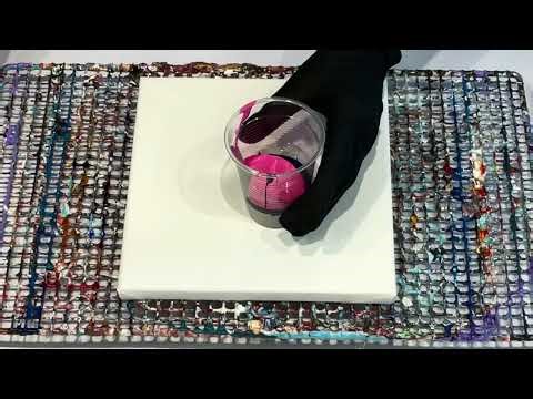 COLOUR MAGIC/Cosmic Bloom: Stunning Back to basics cup pour n swirl magic fluid art tutorial