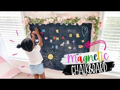 DIY MAGNETIC Chalkboard Using Galvanized Sheet Metal! | Budget Friendly Decor | Ashleigh Lauren