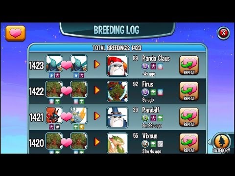 Monster Legends - BREEDING EVENT IS OVER =( How to breed Legendary Firus and Panda Claus