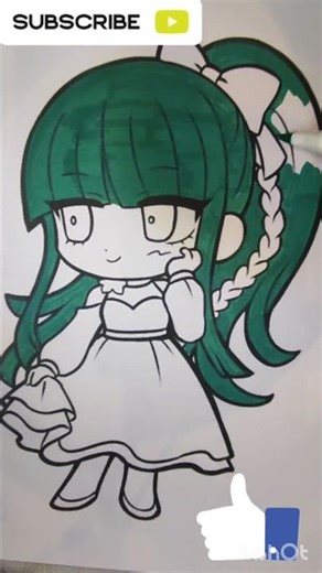 Easy Anime Girl Drawing Tutorial 🎨✏️#animeartist #cuteanime #artvideo #artprocess