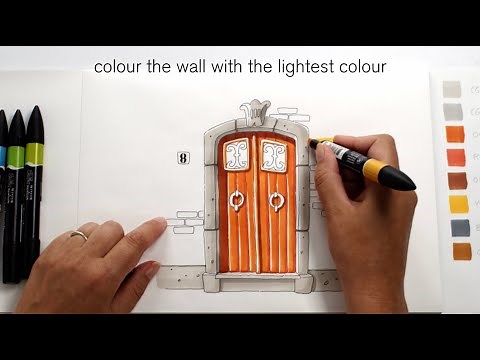 Tutorial : How to Create Shadows using Promarker alcohol markers