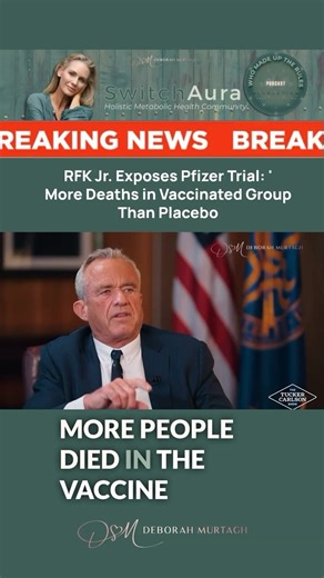 Deborah Murtagh on Instagram: "RFK Jr. Drops Truth Bomb on mRNA Safety! 🚨”I’m not satisfied mRNA technology is safe—and neither is the agency,” says RFK Jr. 🔍 What’s Really Going On? * Safety studies on mRNA vaccines “simply haven’t been done.” * Profound anecdotal reports of injuries demand answers. * Pfizer trials showed 23% higher all-cause mortality in vaccinated groups vs. placebo. * Stunning revelation: nearly 20,000 vaccines needed to potentially prevent one COVID death—raising critical