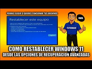 How to reset Windows 11 - Advanced recovery options