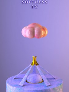 The Fluffy Creature Gets Overstretched — 0% to 100% Softness Animation