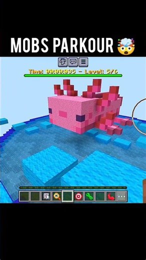 Mobs Parkour Fun 😊💀 || Minecraft 🍷🗿 #shorts